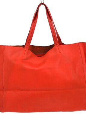 Deal Celine Red Leather Tote Handbag NQ03148
